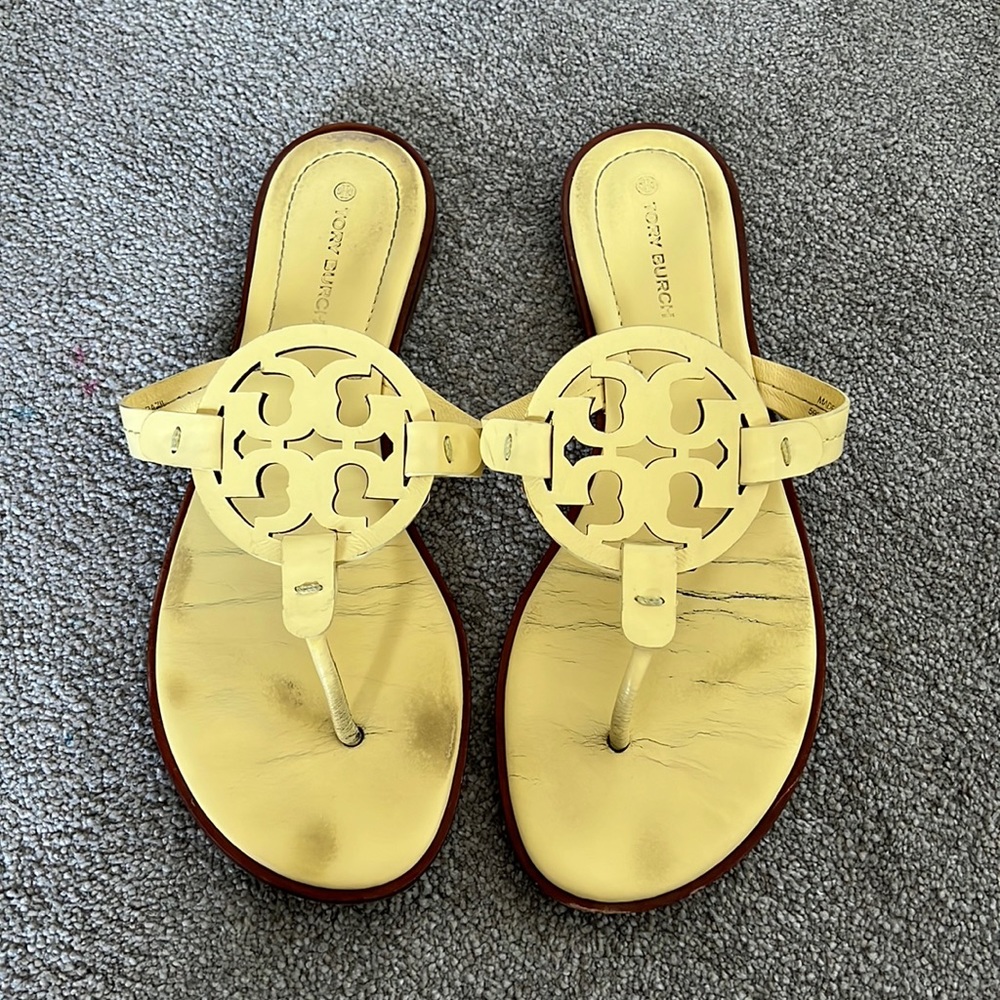 Tory Burch yellow sandals size 9